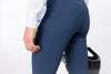 Back of Uranus Blue Men's Freejump Breeches with silicone “Griptec” technology on inside leg.