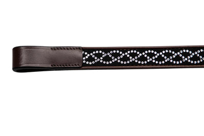 The Grewal Equestrian - INTERTWINING CHAIN BLING BROWBAND