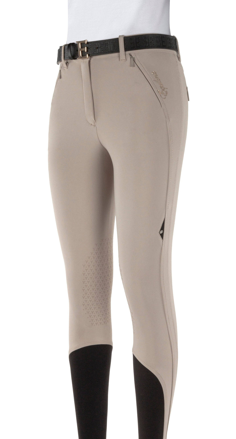 Equiline - ETTIEKH Women's Knee Grip High Waisted B-Move Breeches - ALL SALES FINAL - Exceptional Equestrian