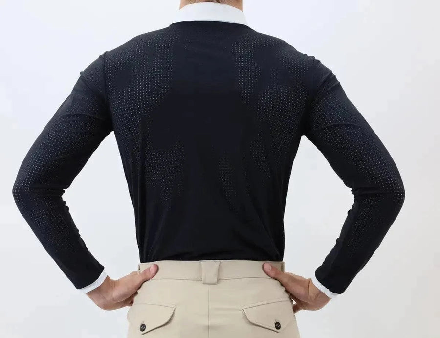 Kismet - Roby Long Sleeve Men's Perforated Show Shirt - AIRMAX - Exceptional Equestrian