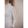 Penelope - Long Sleeve Las Honey Show Polo Shirt - White