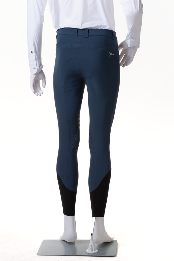 Saturn Green Men's Freejump Breeches with silicone “Griptec” technology on inside leg.
