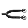 Herm Sprenger - ULTRA fit EXTRA GRIP spurs “Black Series” with Balkenhol fastening – Stainless steel anthracite, 25 mm flat