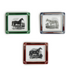 Two's Company Equus Decorative Desk Tray in Gift Box Assorted 3 Designs / Colors - Porcelain