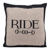 in2green - Eco Equestrian Pillows Ride Hemp/Black