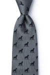 Alynn - Labradorable Tie -  Charcoal Silk