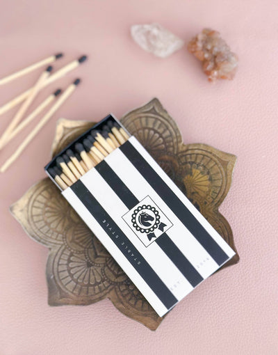 Stable Style - Oversized Black & White Striped Equestrian Matches