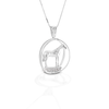 KELLY HERD LARGE WORLD TROPHY NECKLACE - STERLING SILVER - Exceptional Equestrian