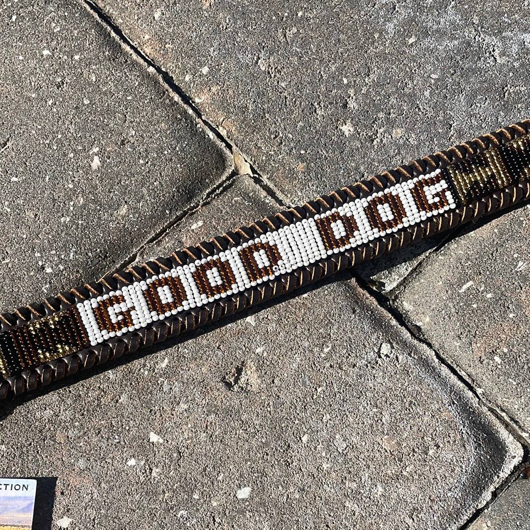 "Good Dog" Beaded Dog Collar - Exceptional Equestrian