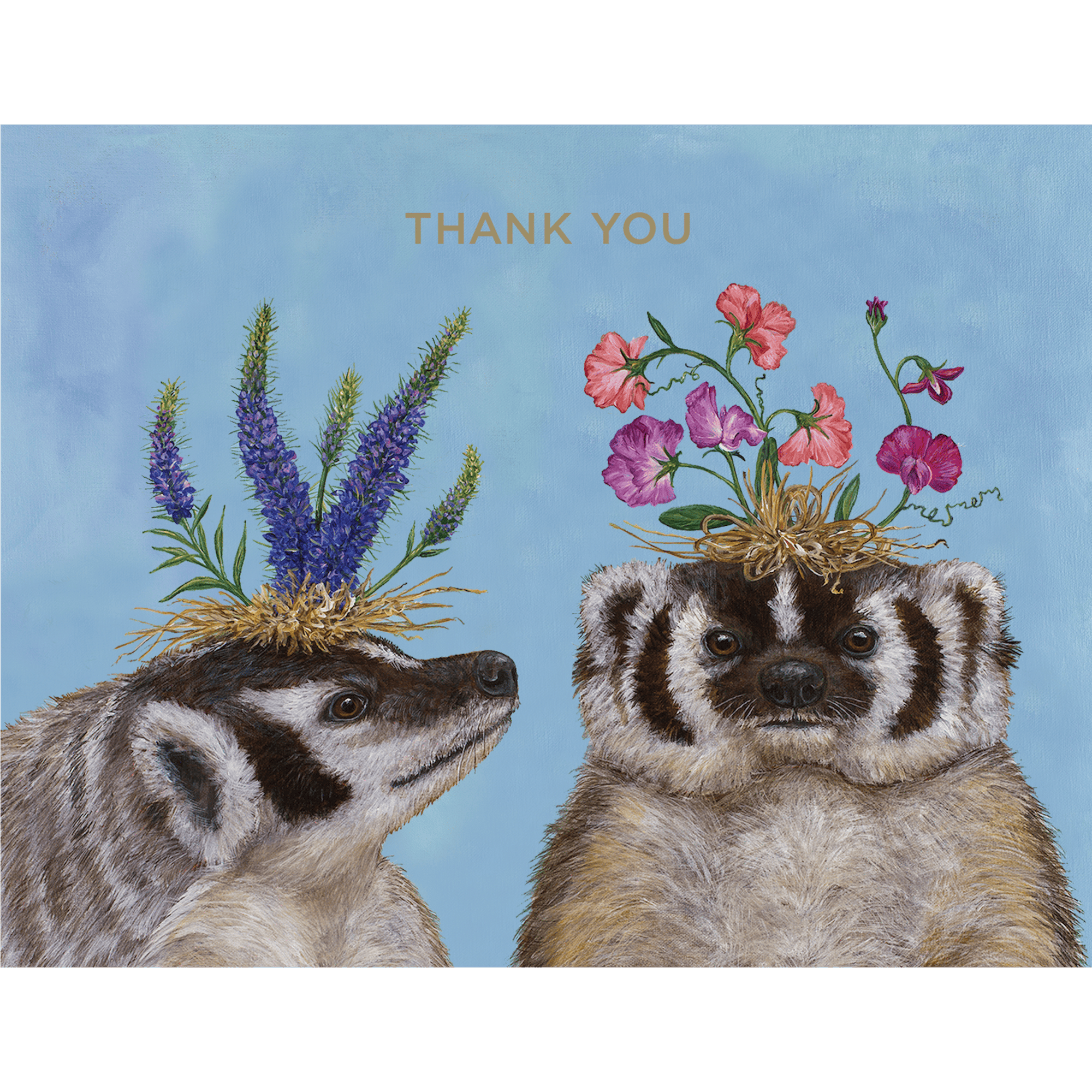 Hester & Cook - Stationery - Thank You Badger Sisters Card
