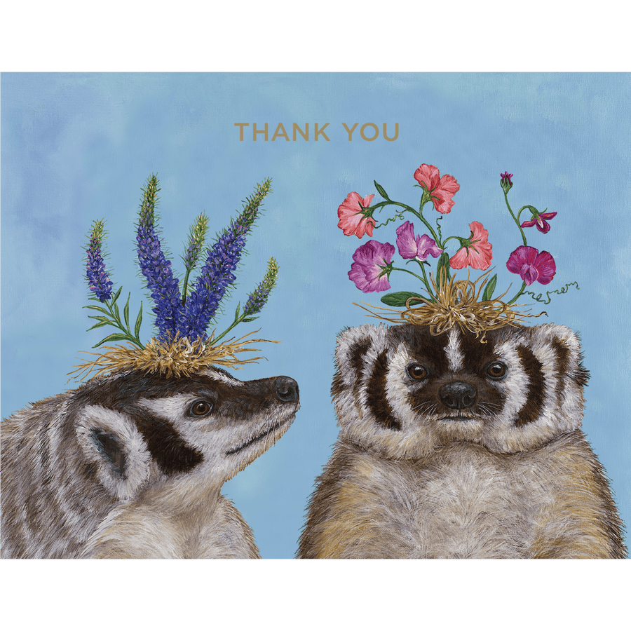 Hester & Cook - Stationery - Thank You Badger Sisters Card