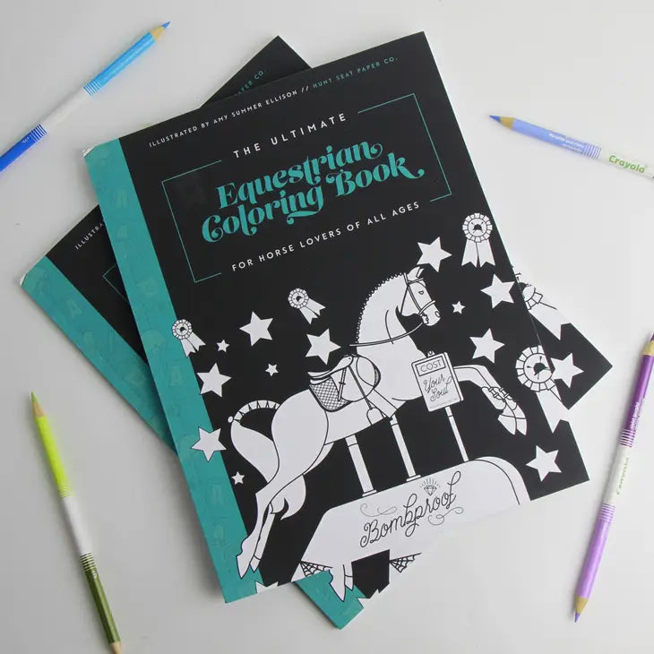 Hunt Seat Paper Co. - The Ultimate Equestrian Coloring Book - Horses For All Ages