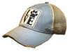 Vintage Life - Love (PAW) Distressed Trucker Cap - Exceptional Equestrian 