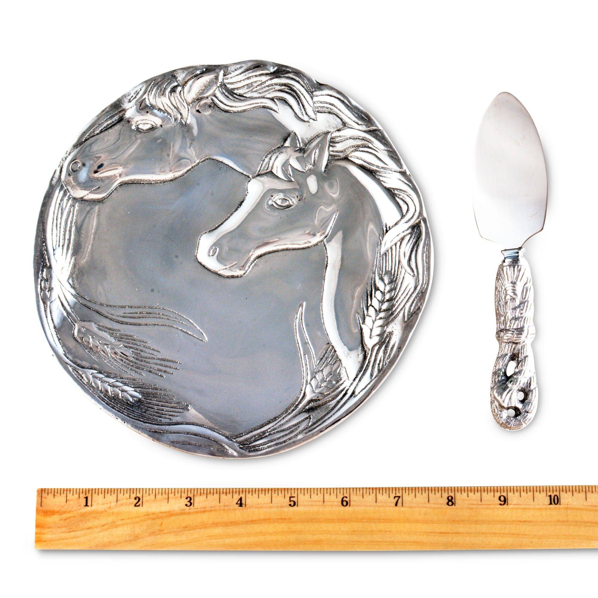 Arthur Court - Horse Plate with Server - Exceptional Equestrian