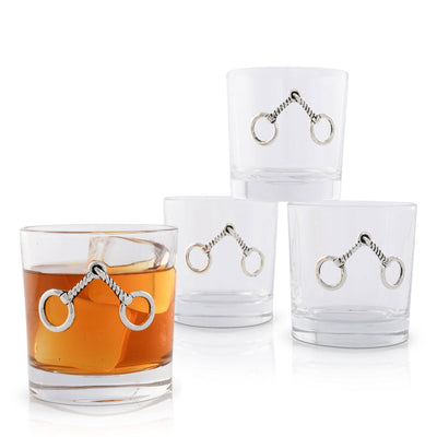 Arthur Court - Equestrian Bit Bar Glasses Set of 4