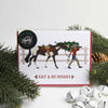 Hunt Seat Paper Co. - Eat + Be Merry Western Cowgirl Christmas Card - Exceptional Equestrian