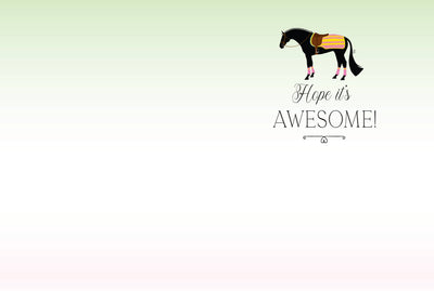 Horse Hollow Press - Horse Greeting Birthday Card / Newmarket Blanket Birthday