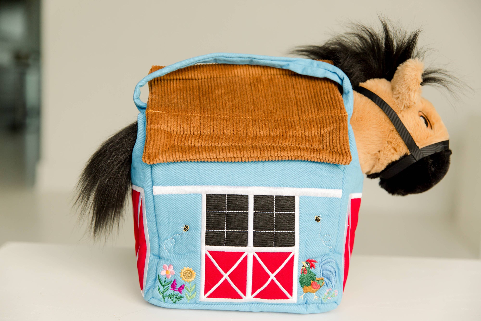 Piccoli Horses - BAG- BLUE BARN