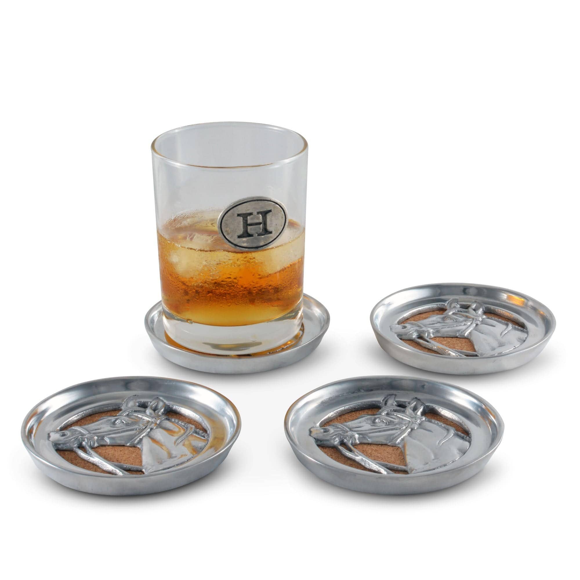 Arthur Court - Equestrian Drink Coaster Set of 4 - Exceptional Equestrian