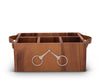 Vagabond House - Horse Bits Leather Handles Flatware Caddy