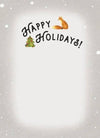 Horse Hollow Press - Fox Christmas Card / Ball Hanging from Tail / Holiday Card