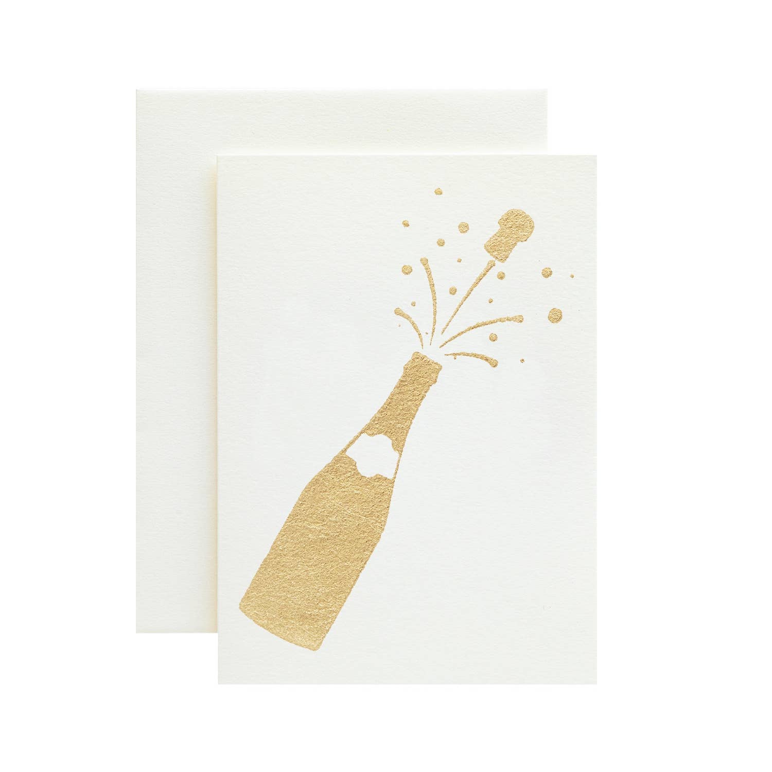 Hester & Cook - Stationery - Ivory Champagne Bottle Card