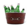 Vagabond House - Premium Genuine Leather Bit Ice Tub – Sophisticated Beverage Cooler