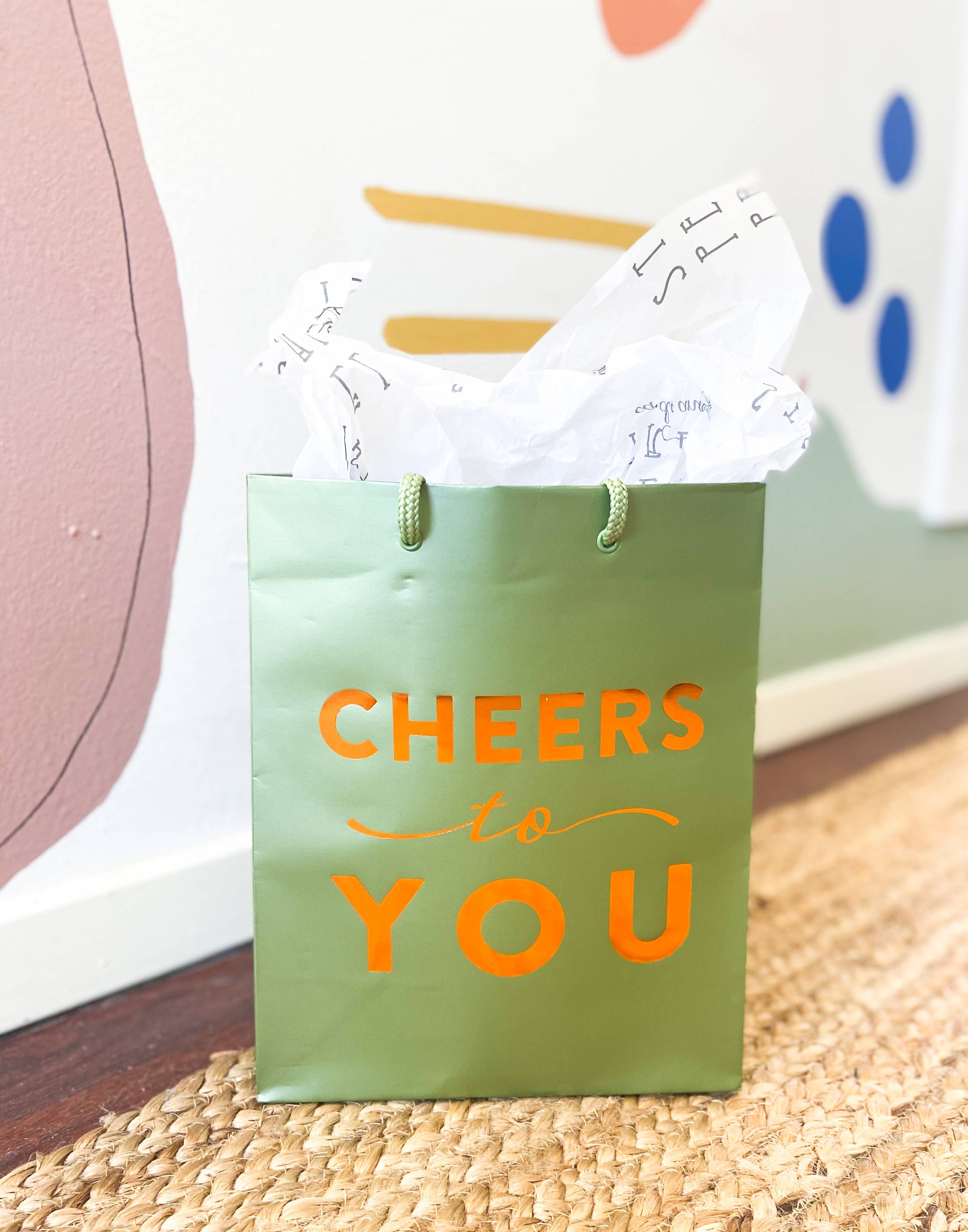 Steel Petal Press - Cheers to You Foil-Stamped Gift Bag