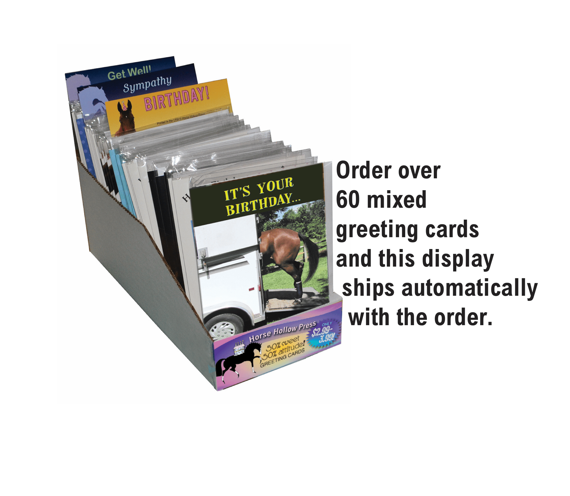 Horse Hollow Press - Horse Christmas Card / Off Course / Holiday Greeting Card