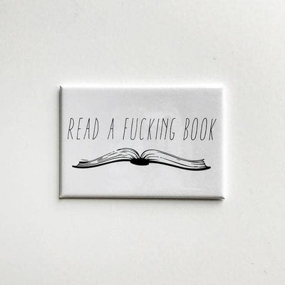 Steel Petal Press - Fucking Book Typographic Fridge Magnet