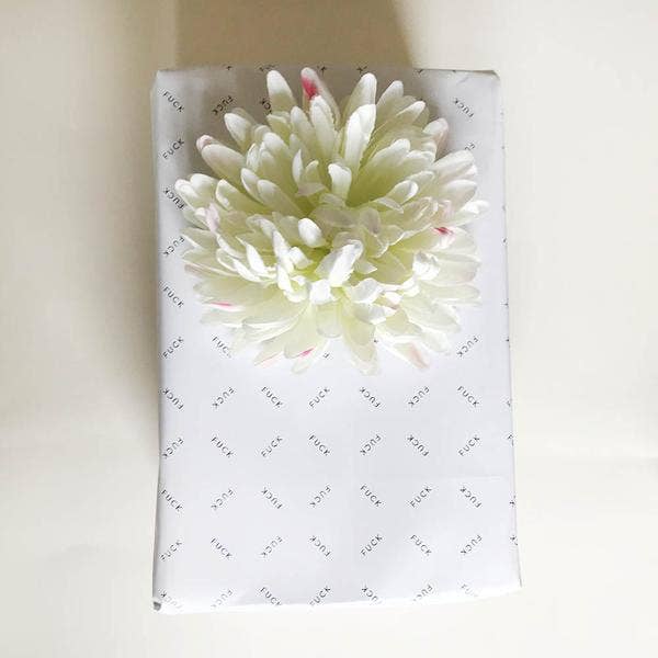 Steel Petal Press - Fuck Gift Wrapping Paper - Roll of 3 Sheets