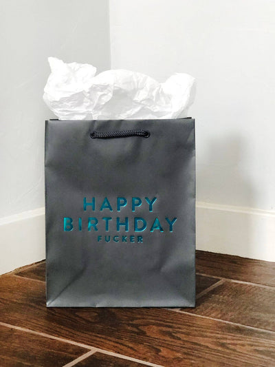 Steel Petal Press - Birthday Fucker Foil-Stamped Gift Bag