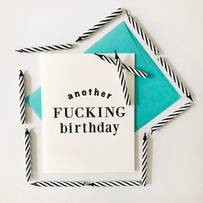 Steel Petal Press - Fucking Birthday - Letterpress Birthday Greeting Card