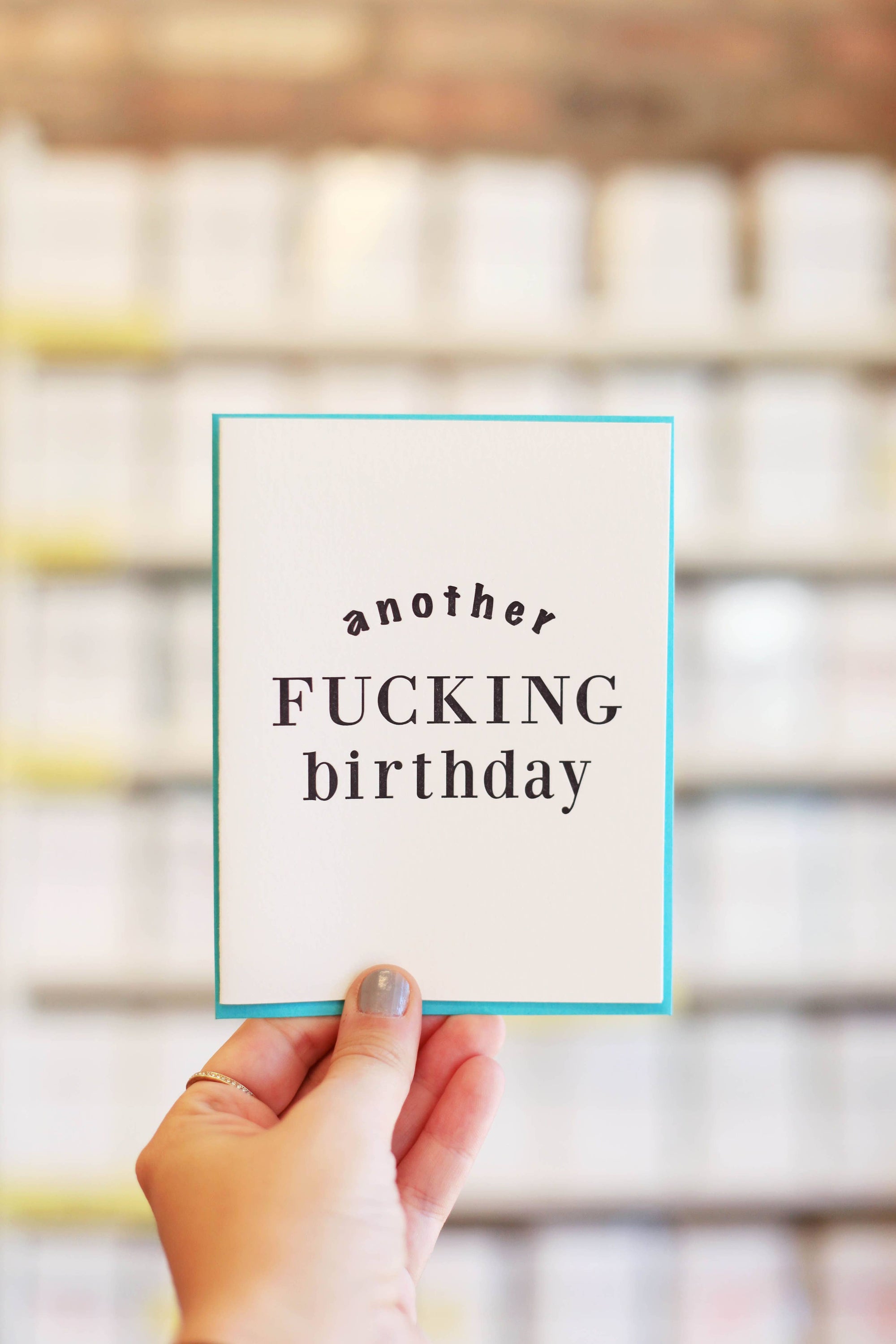 Steel Petal Press - Fucking Birthday - Letterpress Birthday Greeting Card