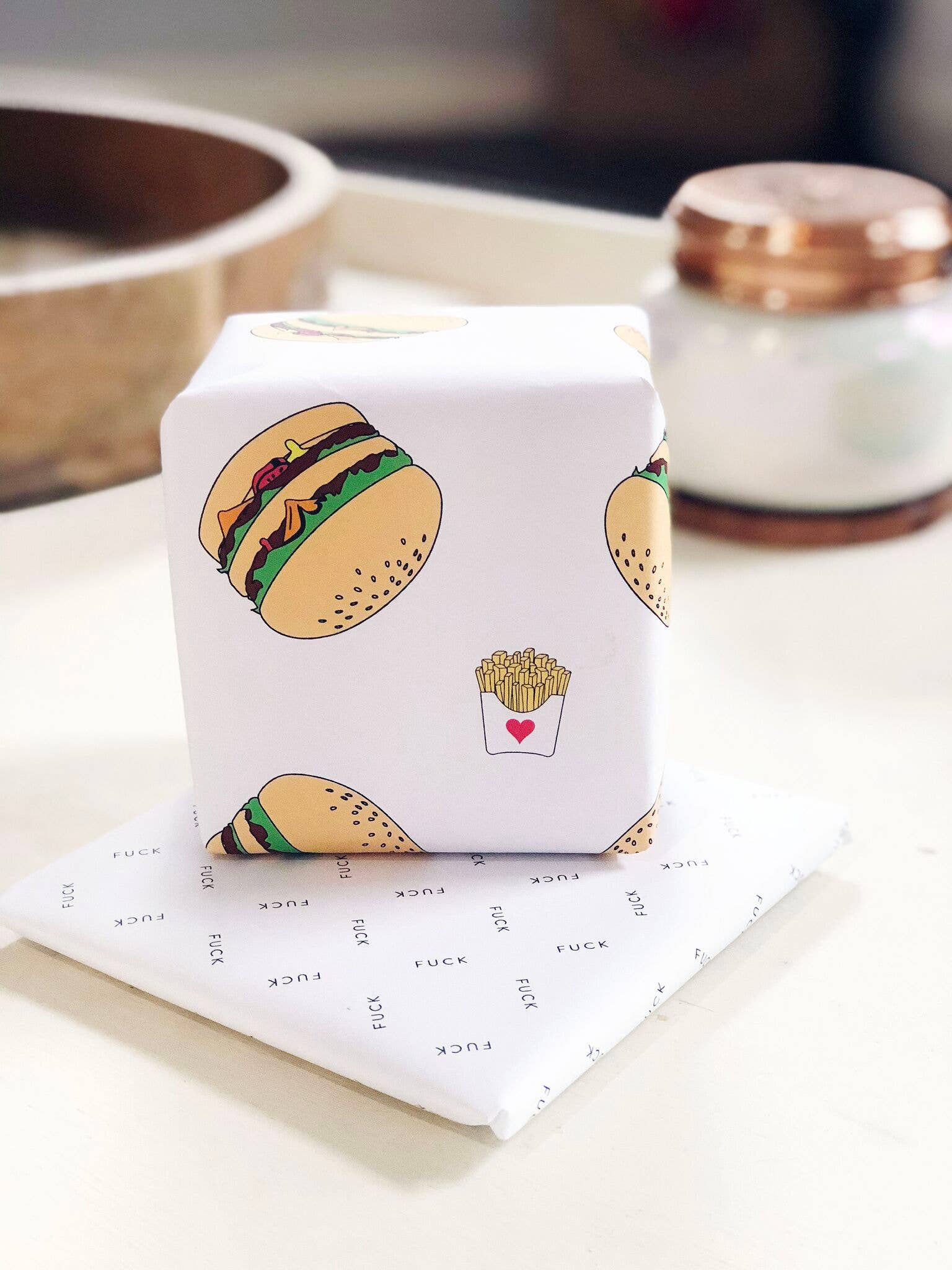 Steel Petal Press - Fuck Gift Wrapping Paper - Roll of 3 Sheets