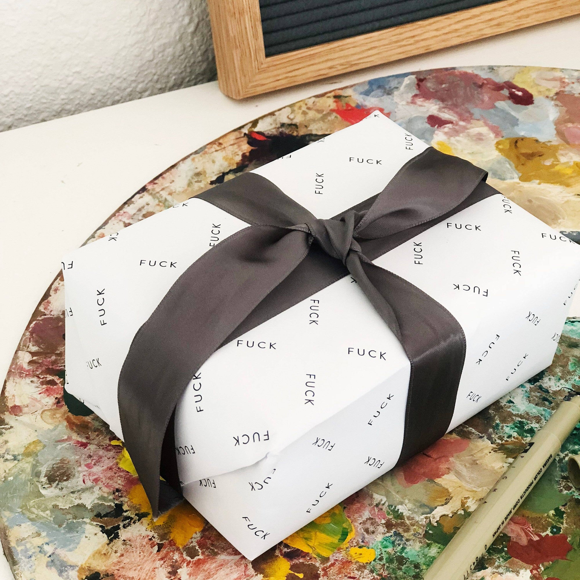 Steel Petal Press - Fuck Gift Wrapping Paper - Roll of 3 Sheets