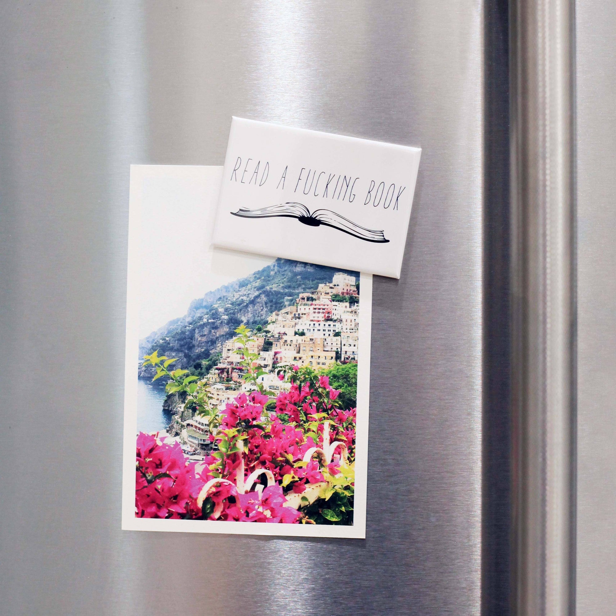 Steel Petal Press - Fucking Book Typographic Fridge Magnet