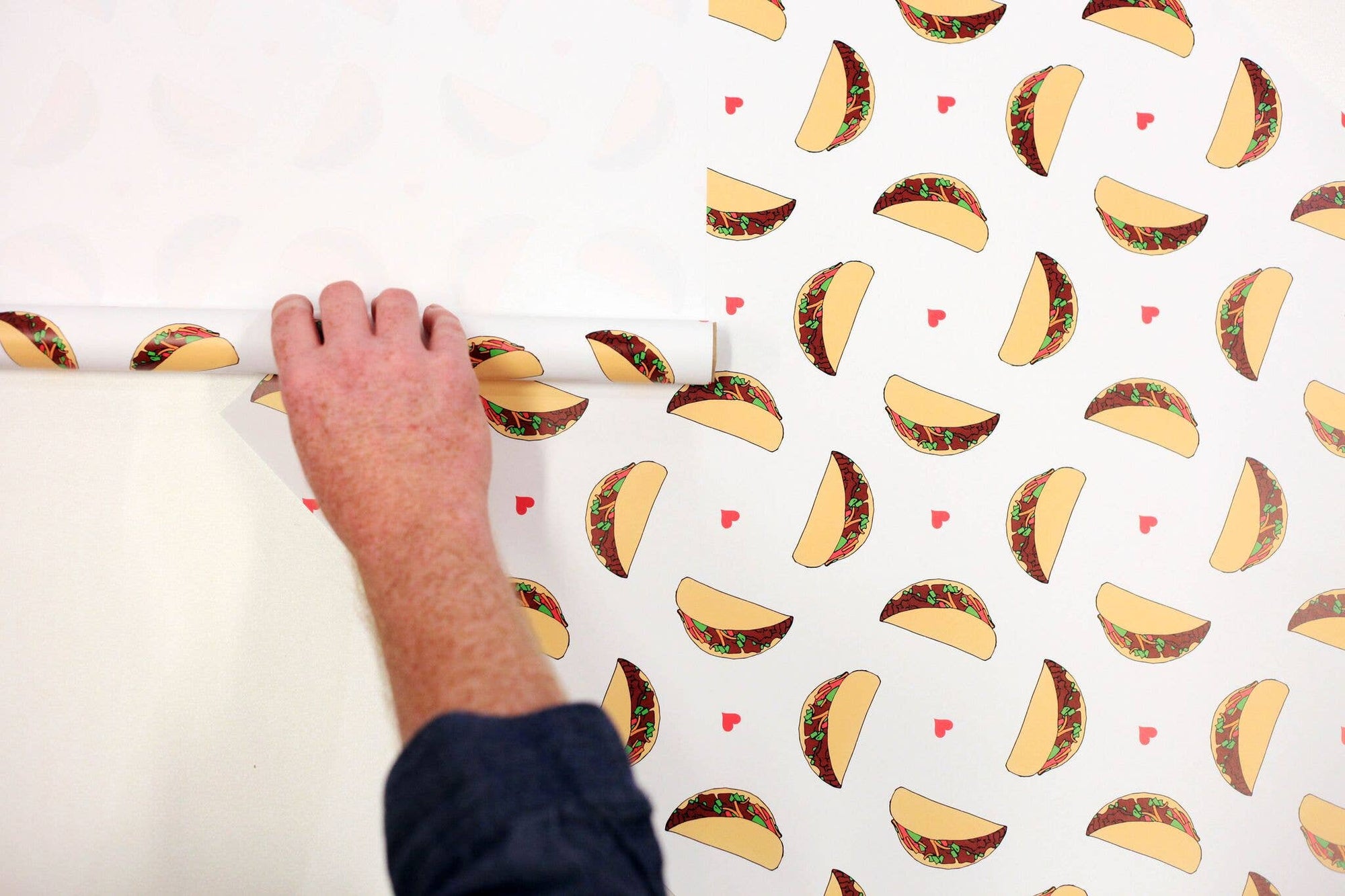 Steel Petal Press - Taco Gift Wrapping Paper - Roll of 3 Sheets