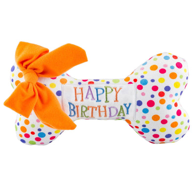 Haute Diggity Dog - Happy Birthday Bones Squeaker Dog Toy - Exceptional Equestrian