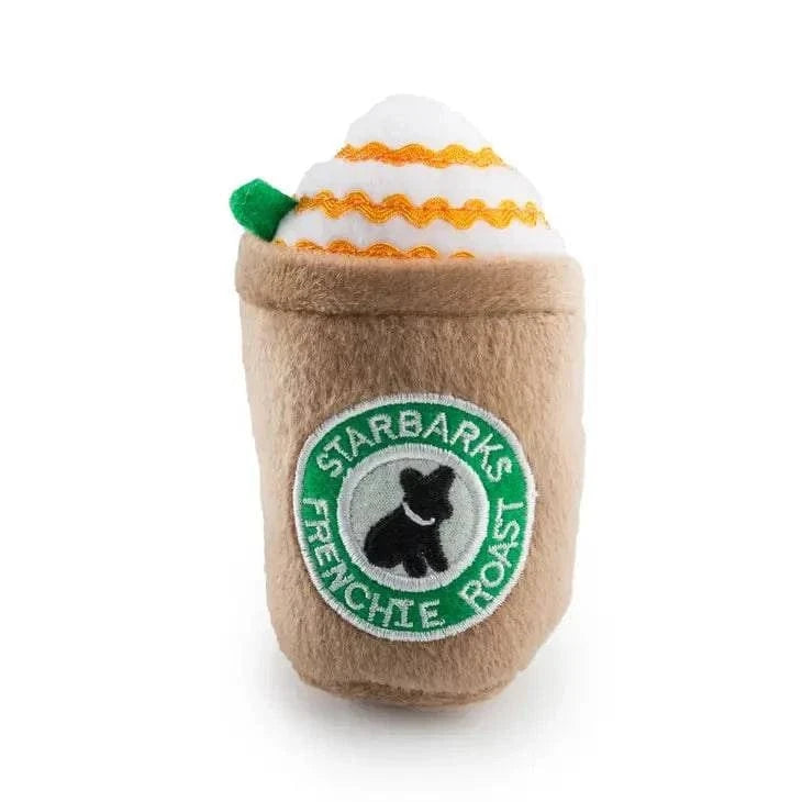 Haute Diggity Dog - Starbarks Frenchie Roast W/ Straw Squeaker Dog Toy - Exceptional Equestrian