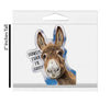 Horse Hollow Press - 3" Tumbler Donkey Sticker / Make Me Happy /WATERPROOF