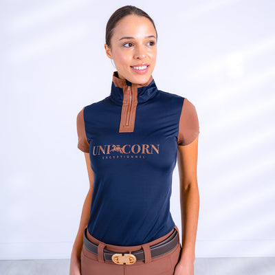 Equestrian Short Sleeve Shirt "French Blue"