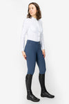Neptune Blue Freejump Women's Breeches with silicone “Griptec” technology on inside leg