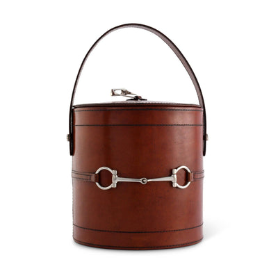 Vagabond House - Premium Genuine Leather Bit Lidded Ice Bucket