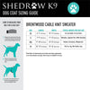 Shedrow K9 - Shedrow K9 Brentwood Cable Knit Dog Sweater - Winetasting: Medium