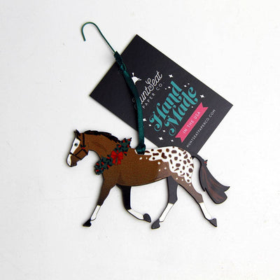 Hunt Seat Paper Co. - Appaloosa Pony  - Horse Christmas Ornament for Equestrians - Exceptional Equestrian