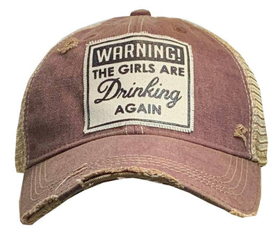 Vintage Life - Warning The Girls Are Drinking Again Trucker Baseball Cap - Exceptional Equestrian