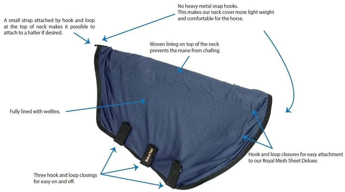 Back on Track - Royal Mesh Neck Cover Deluxe - Exceptional Equestrian