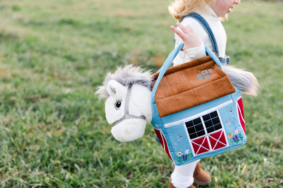 Piccoli Horses - BAG- BLUE BARN