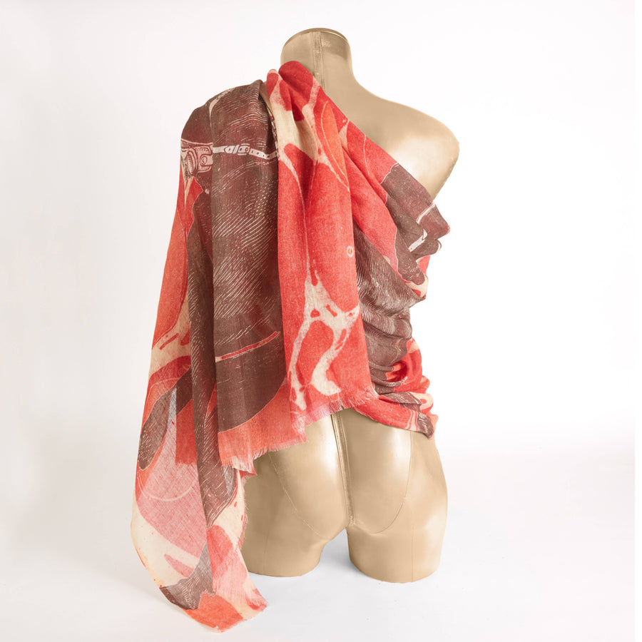 THOMASPAUL - EQUUS LINEN/WOOL SHAWL